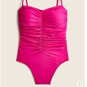 J. Crew Ruched sweetheart one-piece Swimsuit